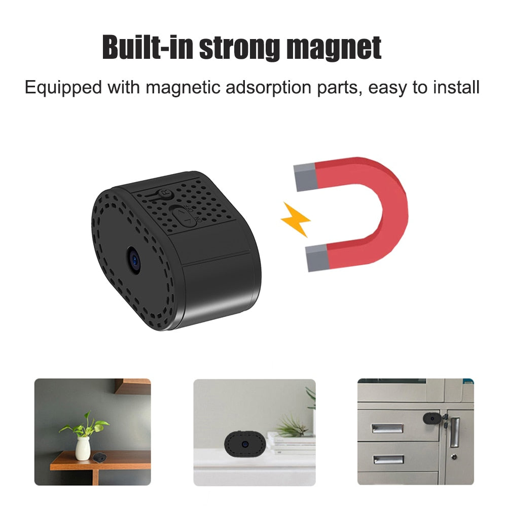 Skanto | Cámara IP Mini WLAN Magnética Día-Noche
