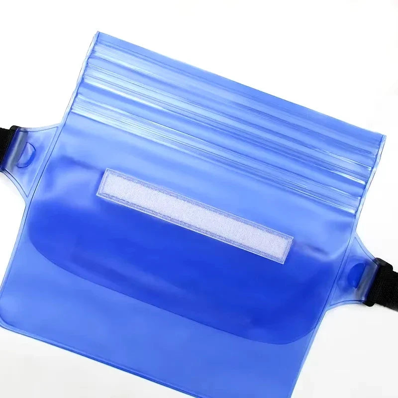 Bolsa de Cadera Impermeable AquaSafeX | Sellado Triple | Bolsa Seco Transparente para Smartphone y Objetos de Valor | Correa Ajustable