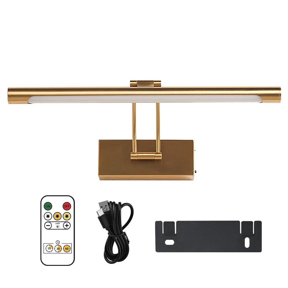 ArtGlow Pro Lámpara LED de Pared para Pinturas – Recargable Inalámbrico, Regulable, Con Control Remoto