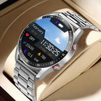 CARDIOTRON – Montre intelligente premium pour hommes avec ECG+PPG et fonction d’appel