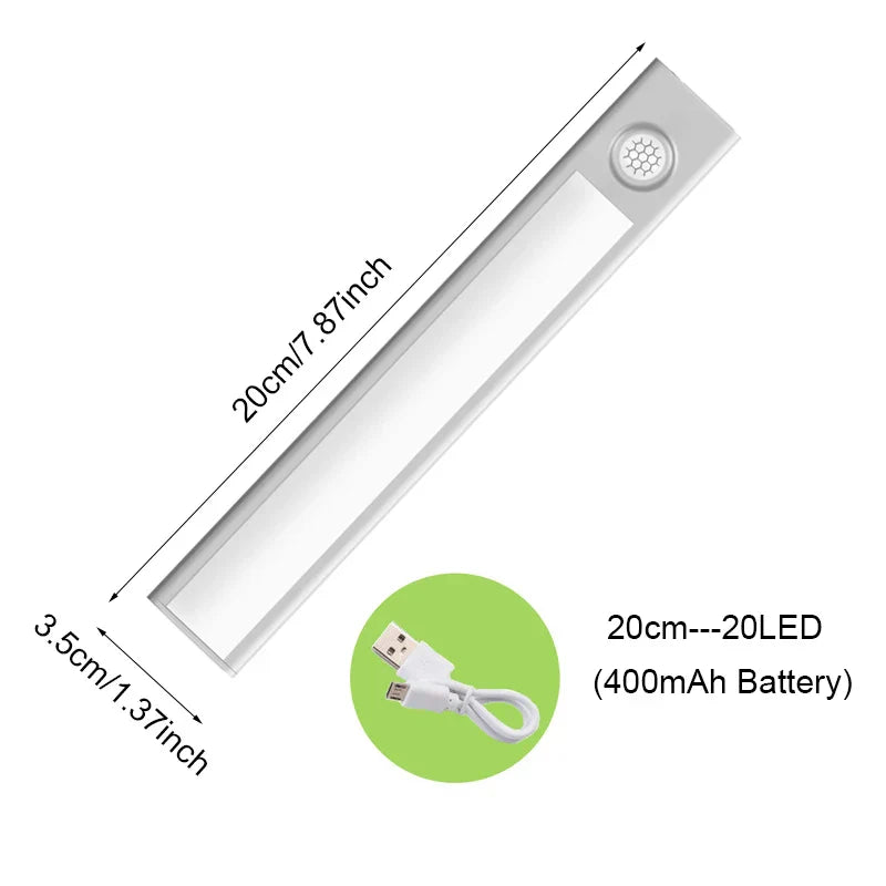 Lámpara de sensor de movimiento recargable por USB