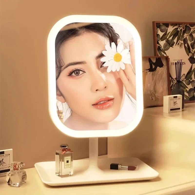 Espejo de Maquillaje LED Lumiéra | 3 Colores de Luz | Control Táctil | Diseño Moderno