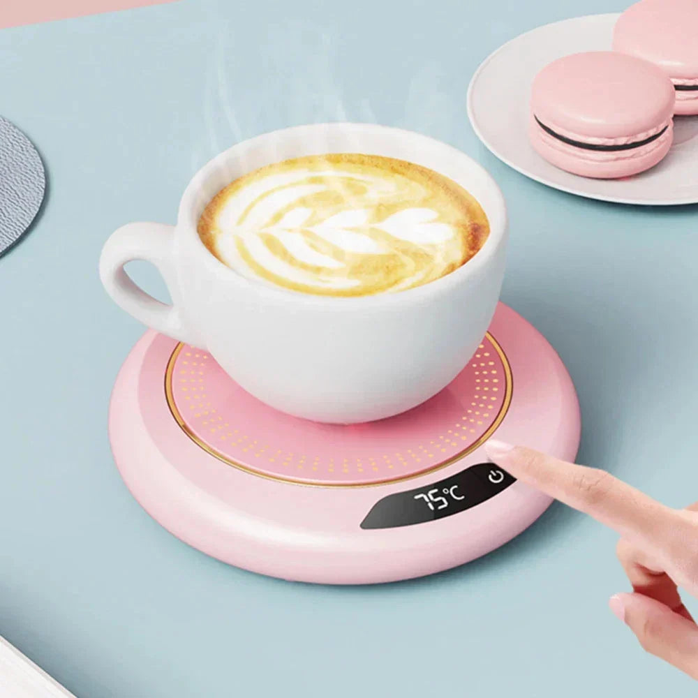 Skanto | Calentador de Tazas de Café Inteligente con Pantalla Digital