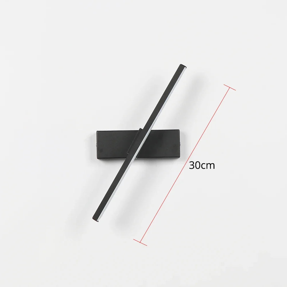 AuroLite Lámpara de pared LED ajustable | Ángulo de giro de 330° | Diseño moderno para dormitorio y sala de estar | Aluminio