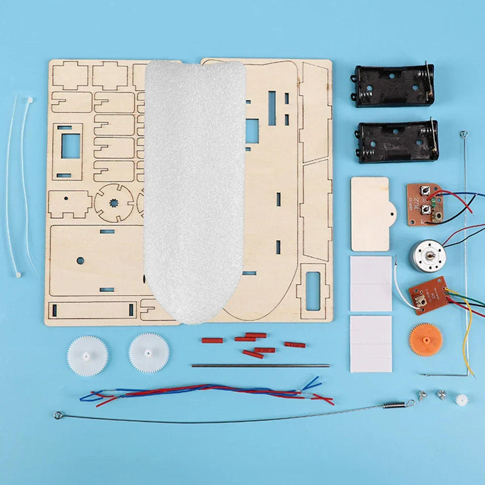 Barco Educativo de Madera DIY – Construye tu Propio Barco Eléctrico de Juguete