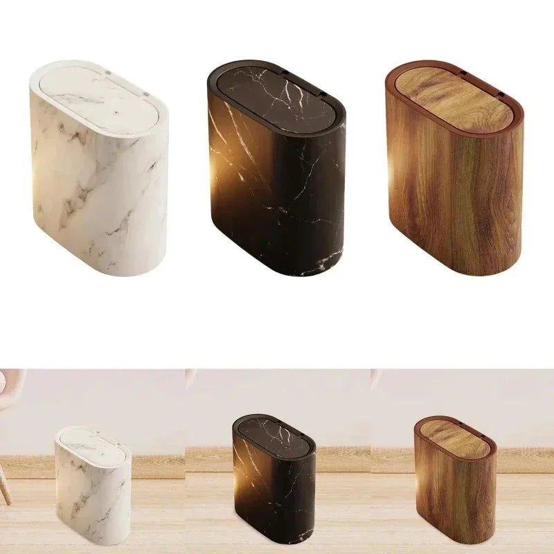 Cubeta de Basura con Diseño de Mármol Nórdico Kalsten