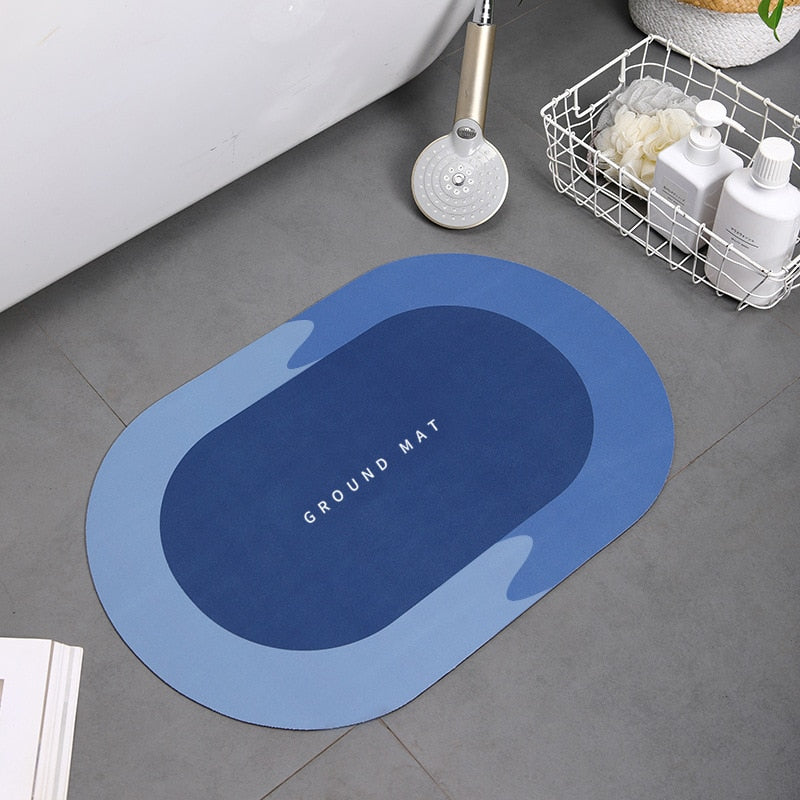 Alfombra de baño antideslizante de secado rápido