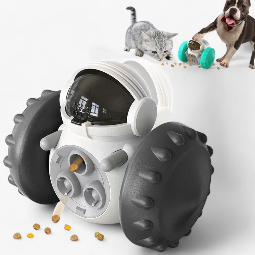 BuddyFun - Dispensador Interactivo de Comida para Hábitos Alimenticios Saludables de Perros y Gatos