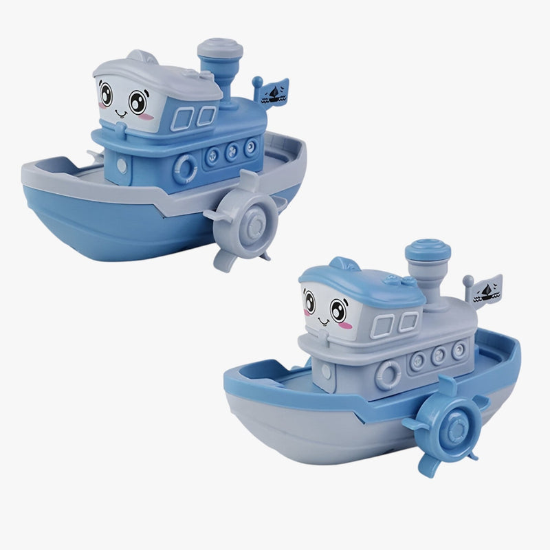 WasserSpass – Barco de juguete inflable para el baño con bordes redondeados y forma compacta
