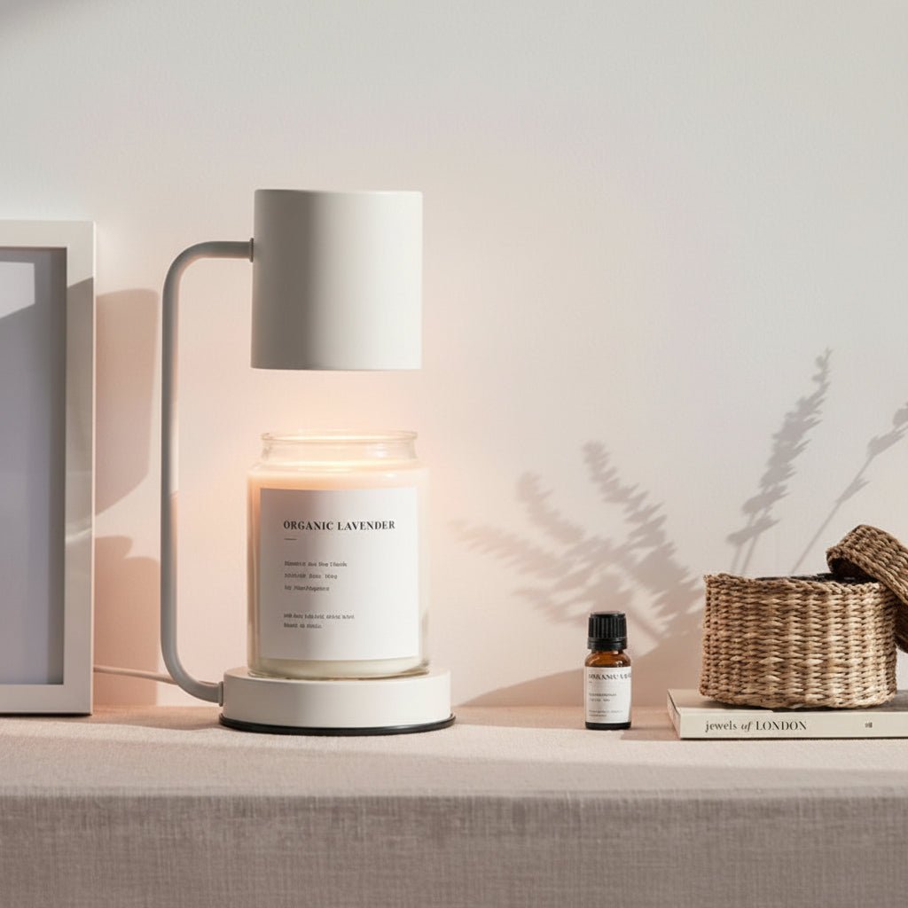 WAXELLE – Lámpara calentadora de velas sin llama para un aroma seguro en el ambiente