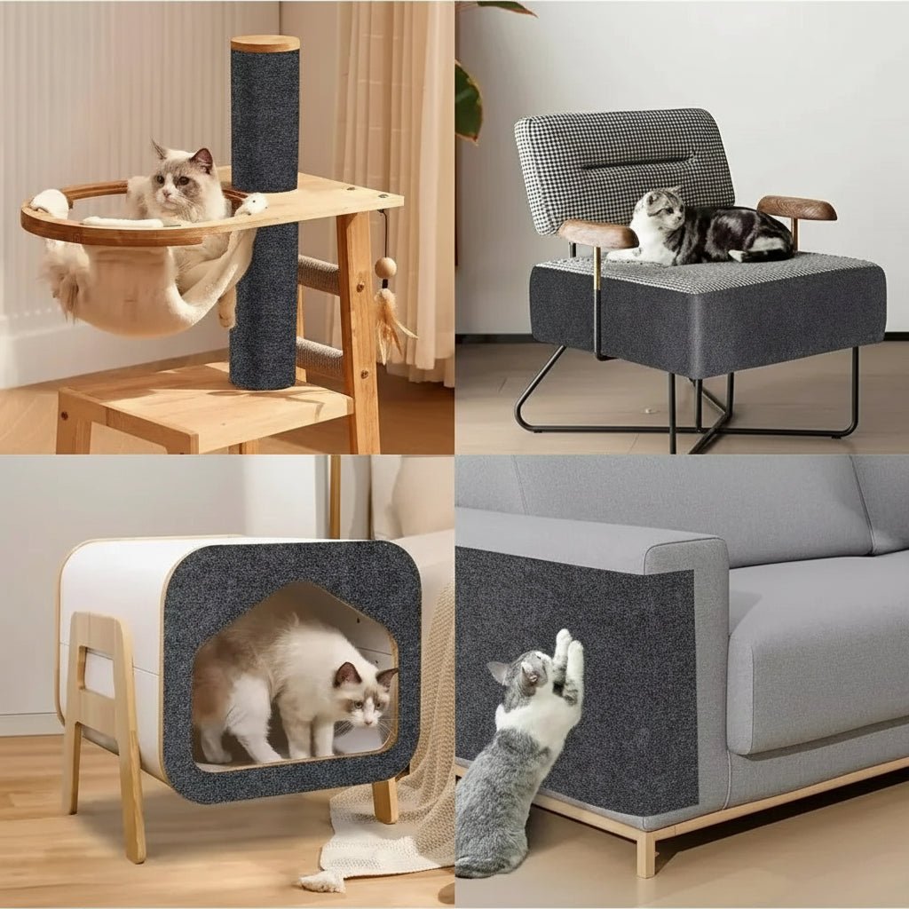 CATSTICKSHIELD – Placa de protección autoadhesiva para gatos para proteger muebles, paredes y alfombras