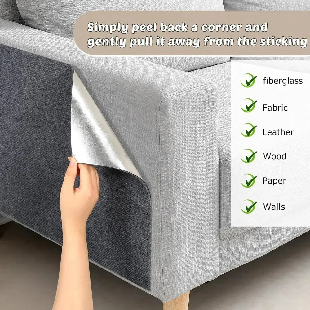 CATSTICKSHIELD – Placa de protección autoadhesiva para gatos para proteger muebles, paredes y alfombras