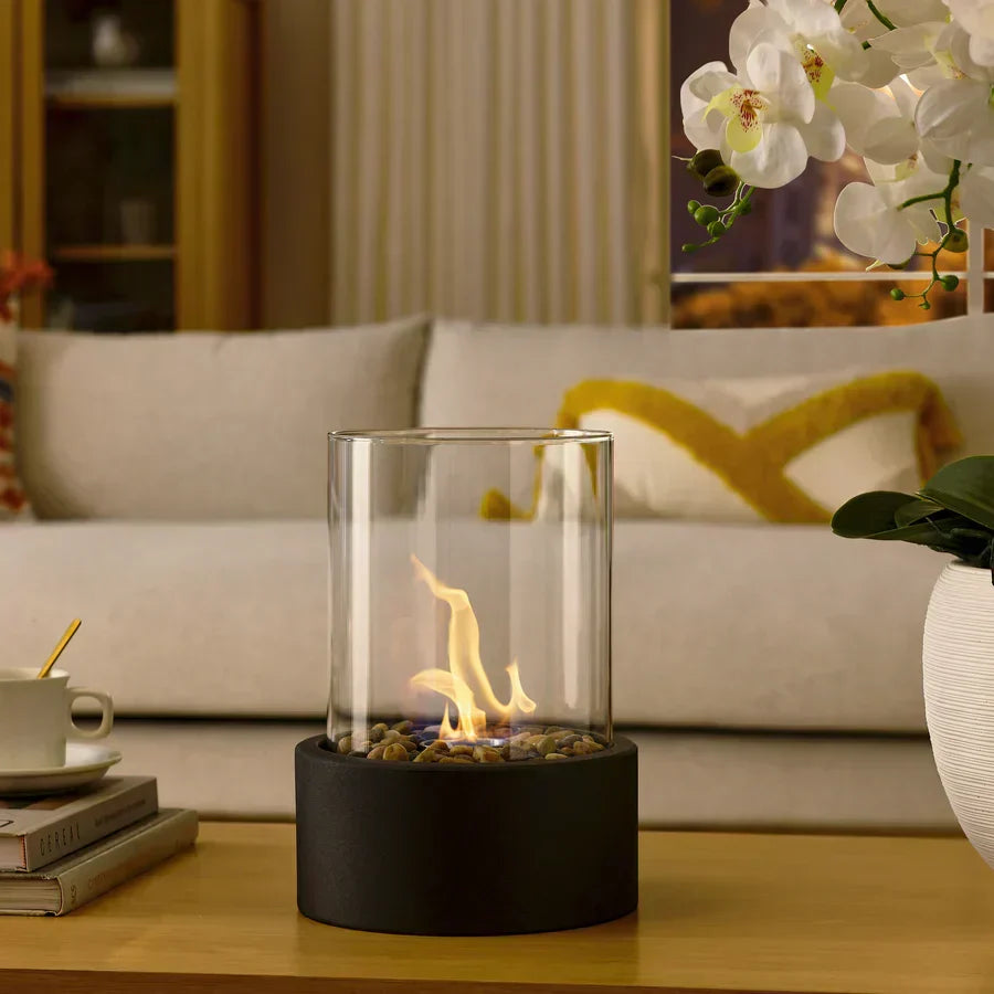 Moderno y portátil | Chimenea de mesa sin olor
