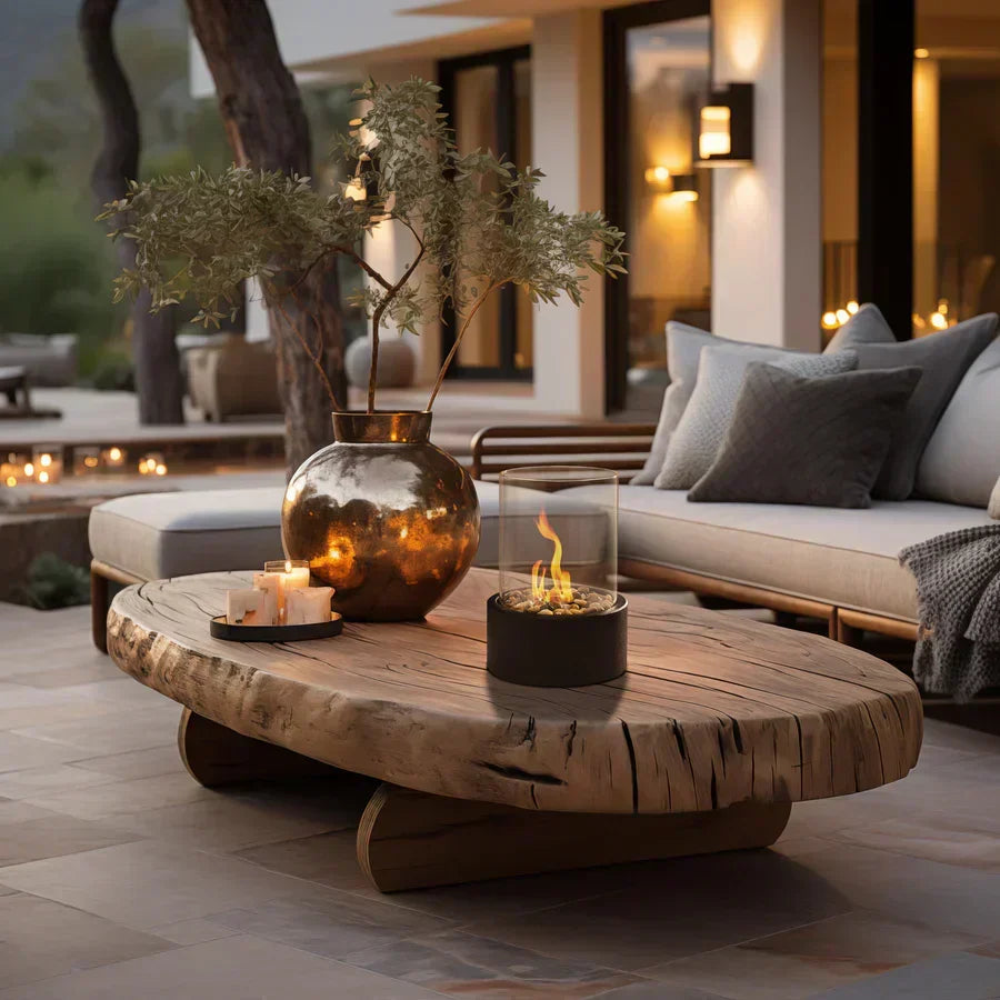 Moderno y portátil | Chimenea de mesa sin olor