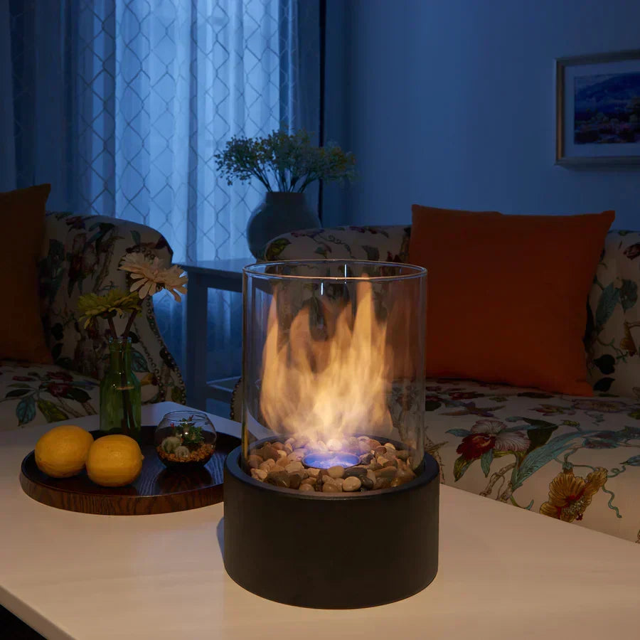 Moderno y portátil | Chimenea de mesa sin olor