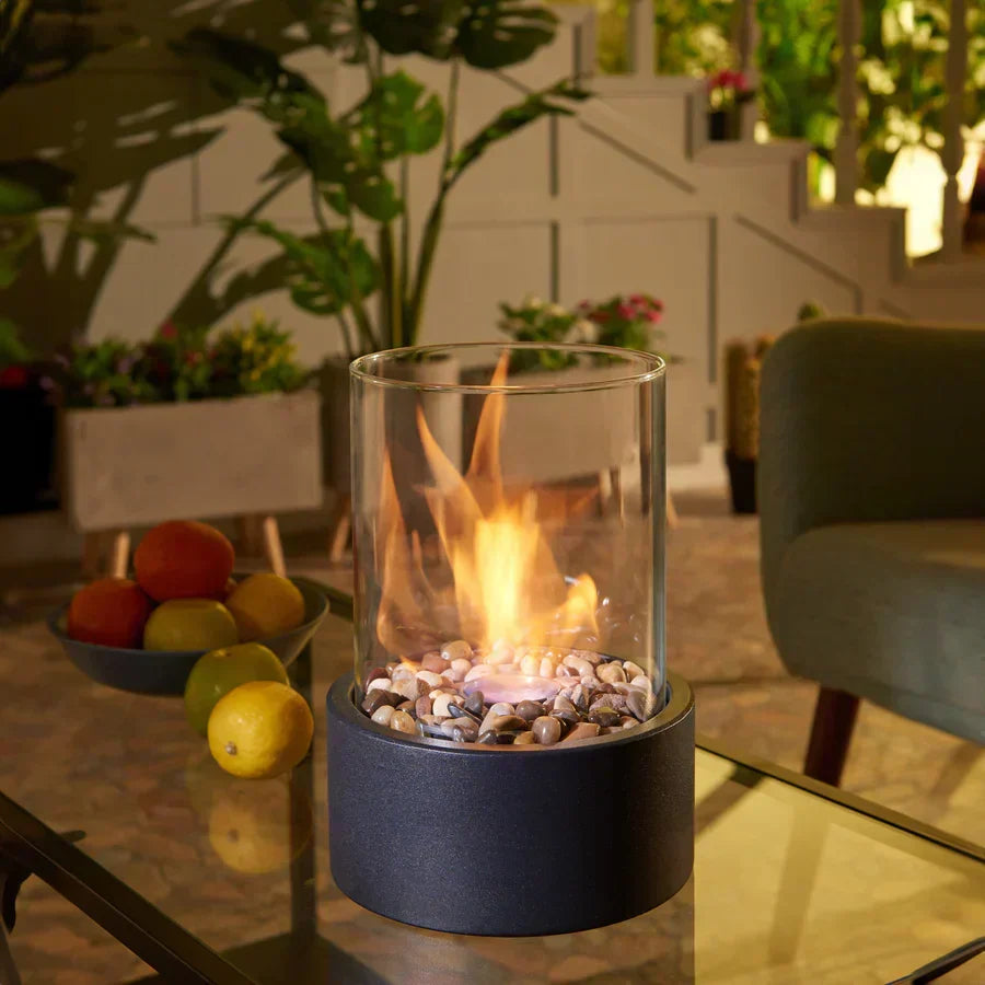 Moderno y portátil | Chimenea de mesa sin olor