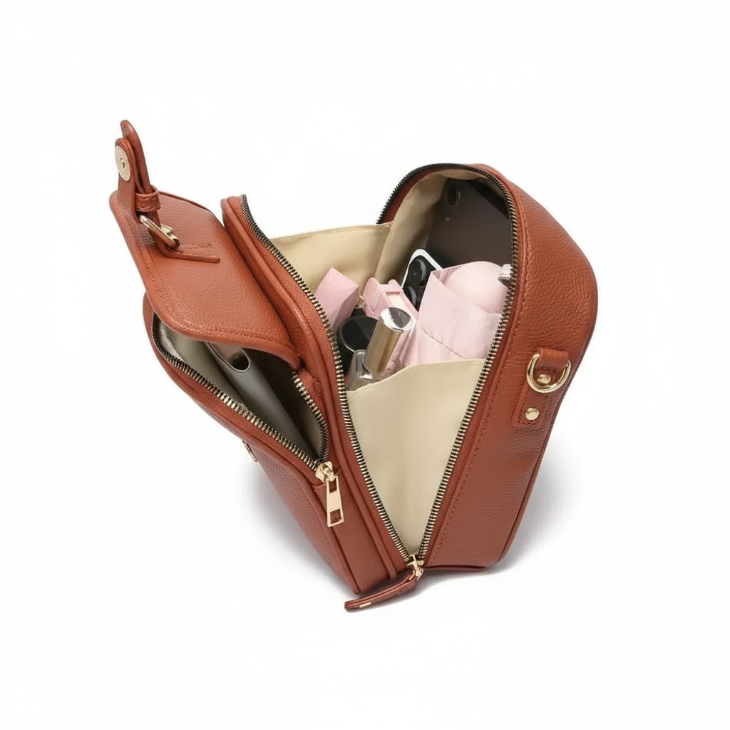Bolsa Compacta Antirrobo con Correa Ajustable y Amplio Almacenamiento