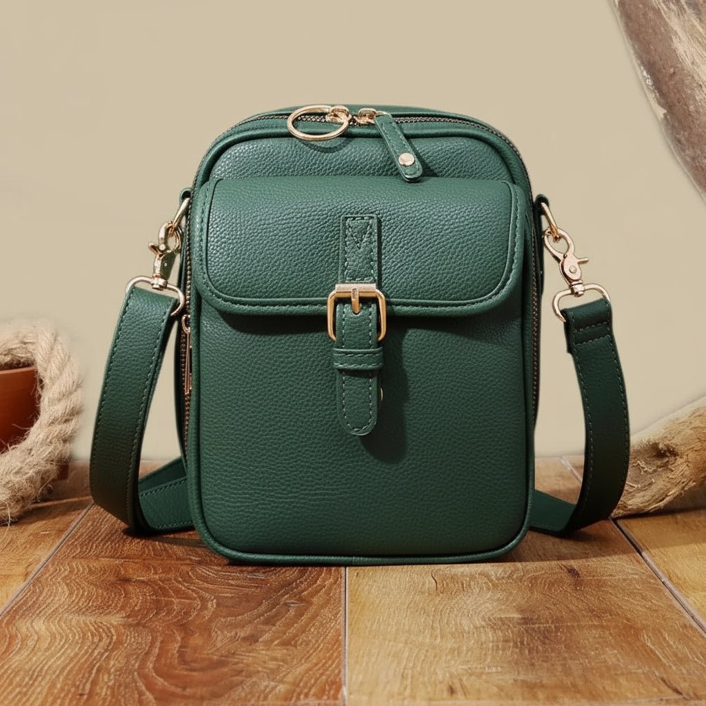 Bolsa Compacta Antirrobo con Correa Ajustable y Amplio Almacenamiento