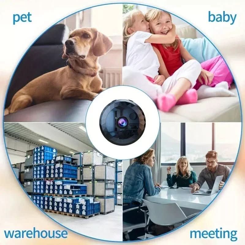Cámara de Seguridad Pequeña – Cámara WiFi Magnética Pequeña 1080P HD para Vigilancia Discreta