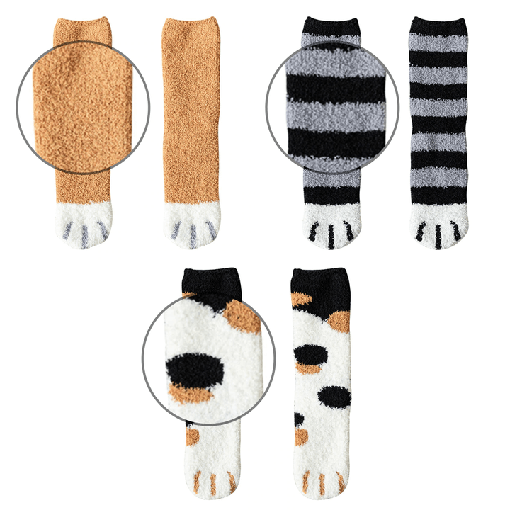 BowLift | Calcetines de Gato con Garras Suaves y Esponjosos
