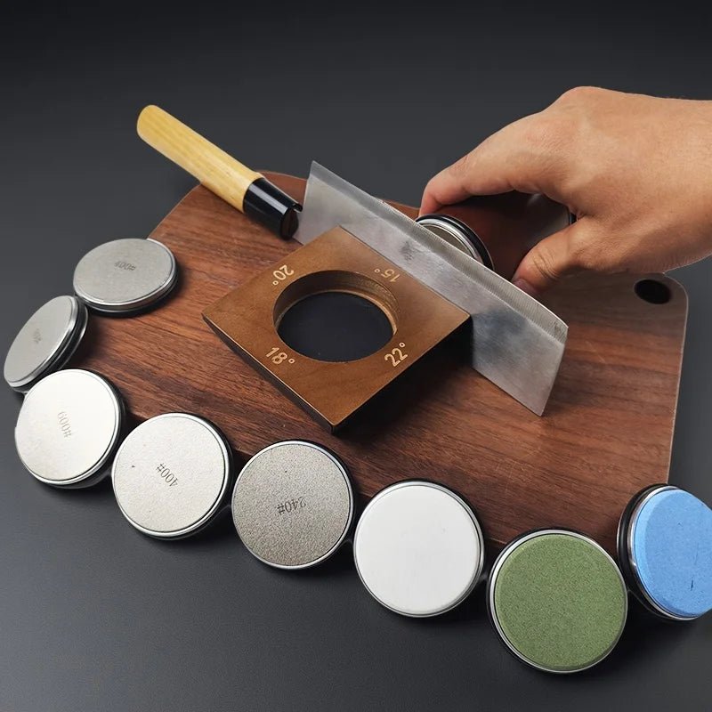 EDGECRAFT – Afilador de cuchillos ajustable con disco de afilado de diamante