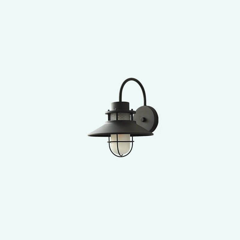 Lámpara de pared exterior de hierro impermeable de 1 luz | Brehn