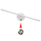 Lámpara de pared LED de espejo con interruptor de barra larga de aluminio minimalista nórdico