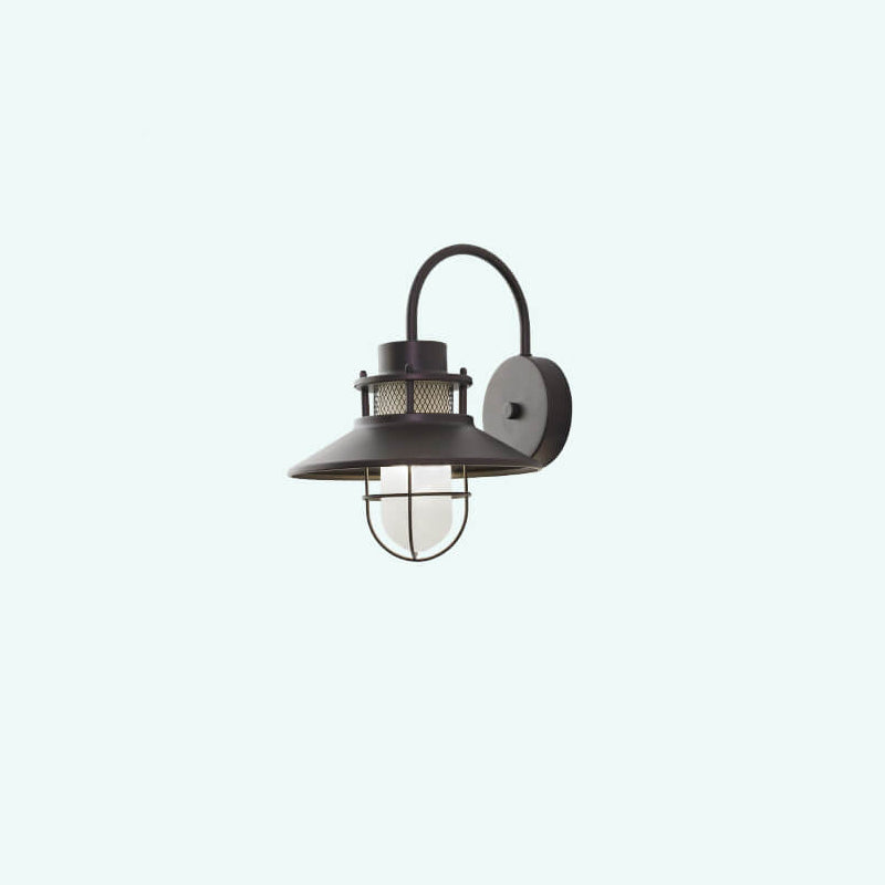 Lámpara de pared exterior de hierro impermeable de 1 luz | Brehn