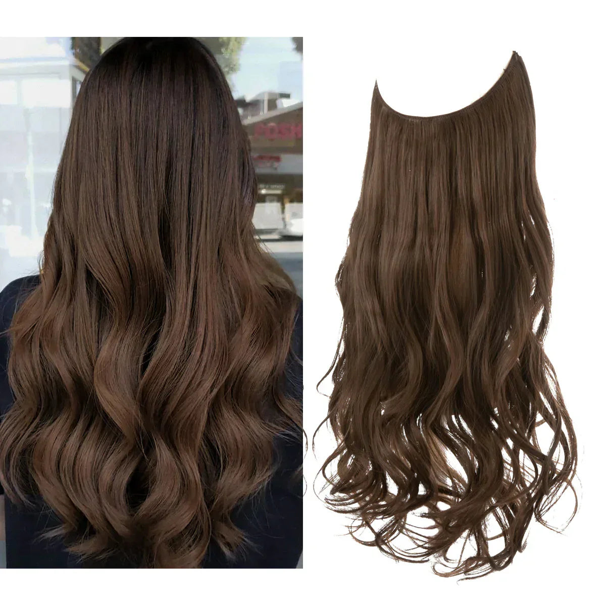 SecretHair | Extensiones de Cabello 100% Natural | Calidad REMY | Volumen y Longitud Sin Costuras | Brillo Natural | Resistente al Calor y Duradero