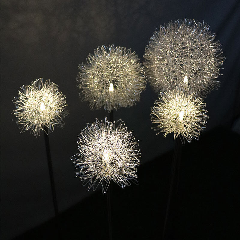 Luz de Globo LED Solar de Alambre de Aluminio Diente de León Impermeable para Jardín | Brehn