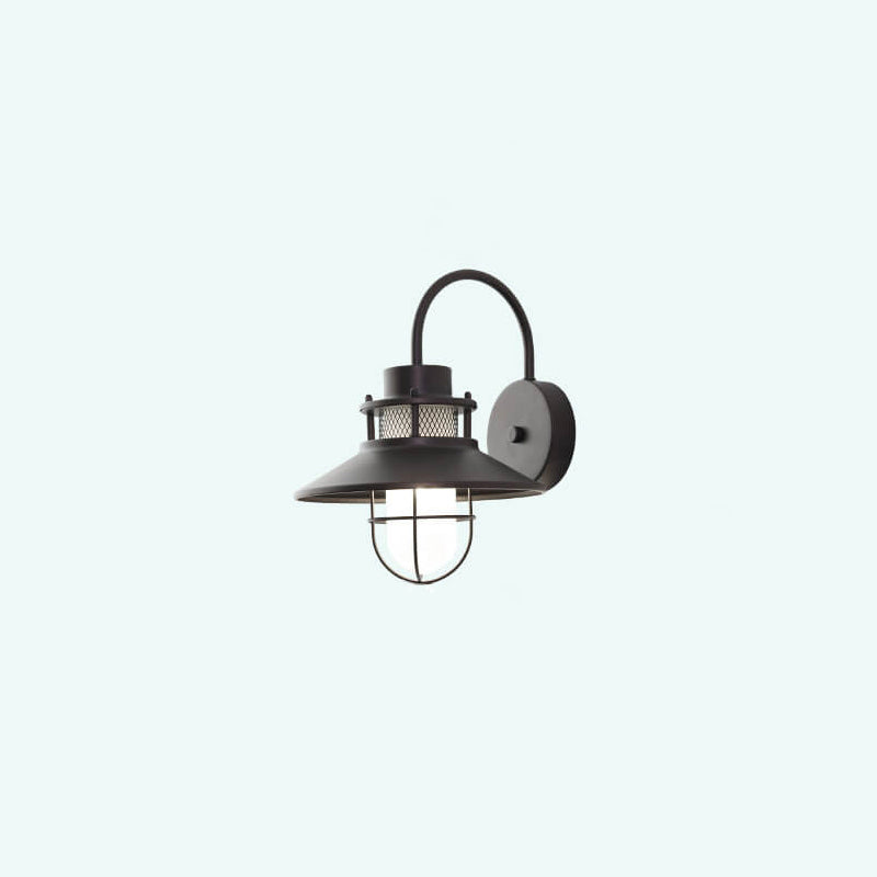 Lámpara de pared exterior de hierro impermeable de 1 luz | Brehn