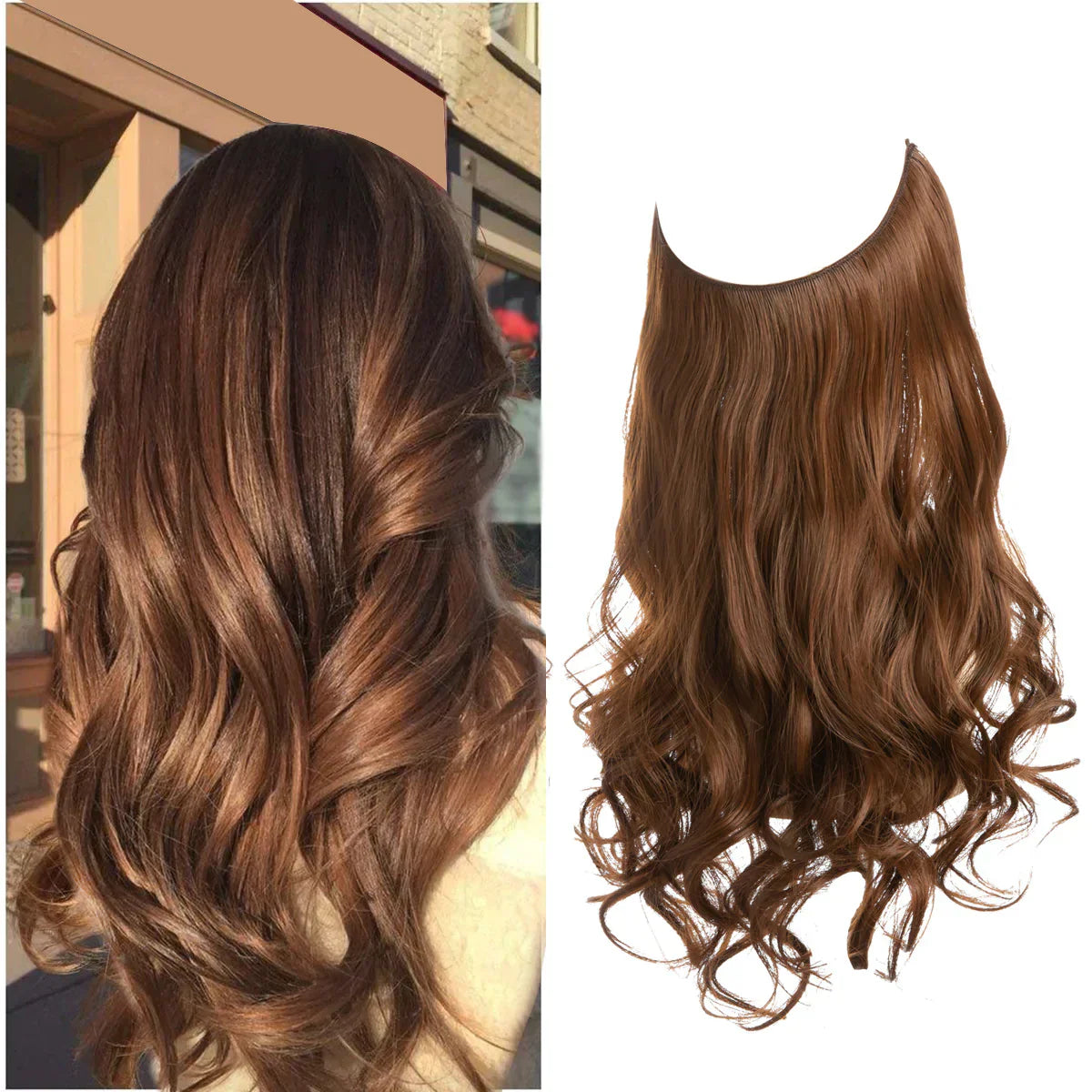 SecretHair | Extensiones de Cabello 100% Natural | Calidad REMY | Volumen y Longitud Sin Costuras | Brillo Natural | Resistente al Calor y Duradero