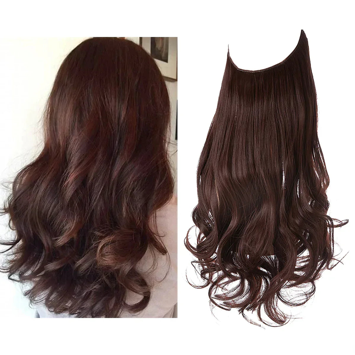 SecretHair | Extensiones de Cabello 100% Natural | Calidad REMY | Volumen y Longitud Sin Costuras | Brillo Natural | Resistente al Calor y Duradero