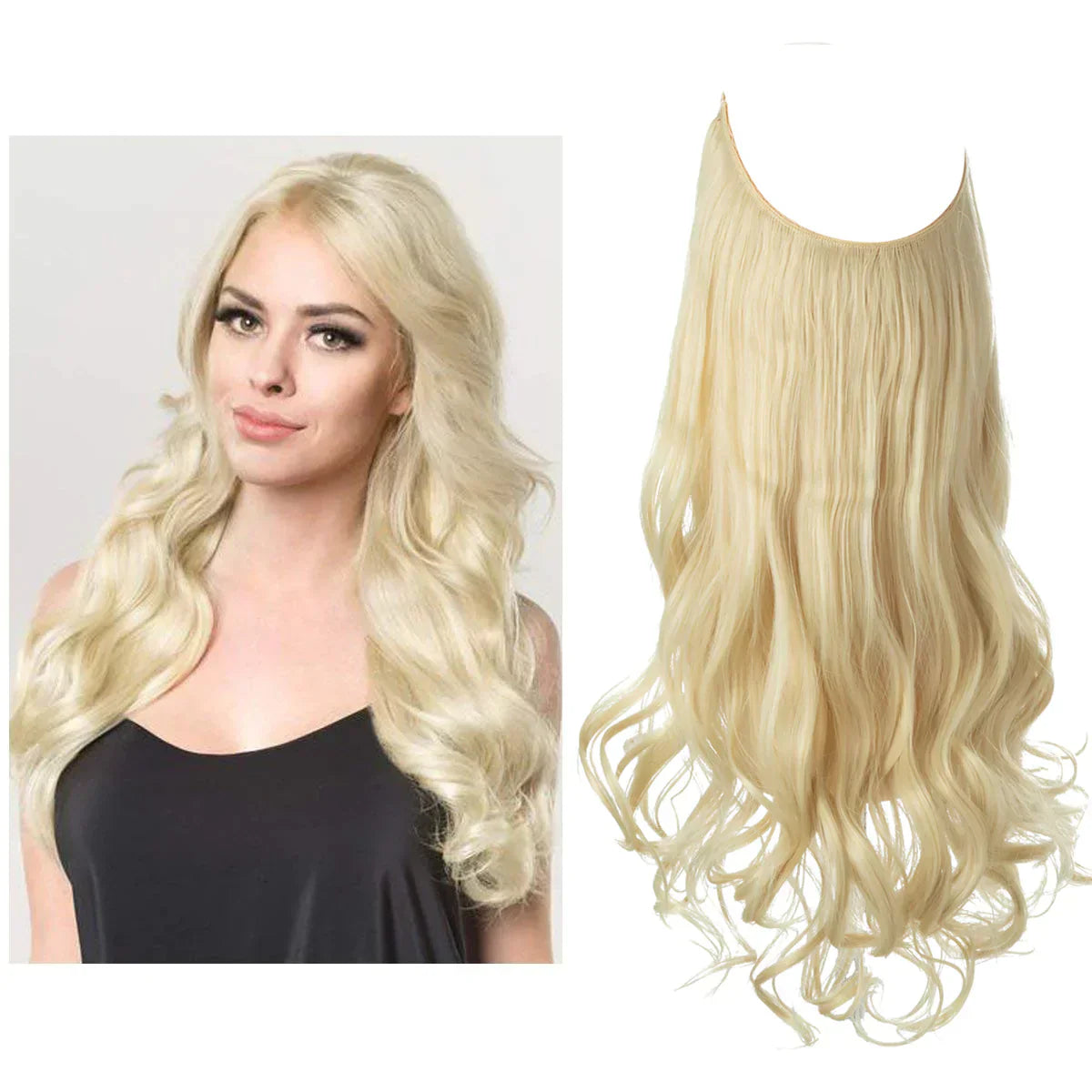 SecretHair | Extensiones de Cabello 100% Natural | Calidad REMY | Volumen y Longitud Sin Costuras | Brillo Natural | Resistente al Calor y Duradero