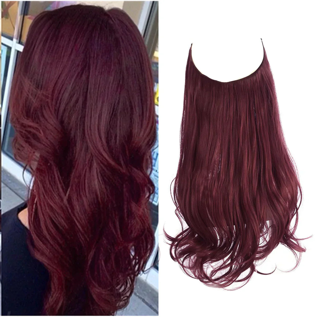 SecretHair | Extensiones de Cabello 100% Natural | Calidad REMY | Volumen y Longitud Sin Costuras | Brillo Natural | Resistente al Calor y Duradero