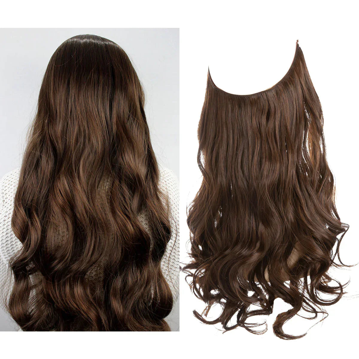SecretHair | Extensiones de Cabello 100% Natural | Calidad REMY | Volumen y Longitud Sin Costuras | Brillo Natural | Resistente al Calor y Duradero