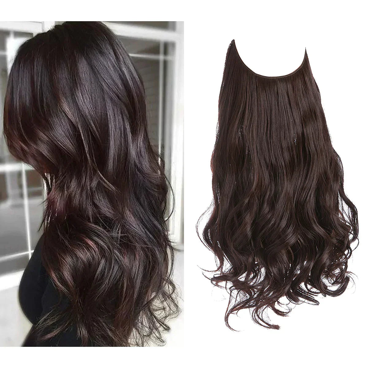 SecretHair | Extensiones de Cabello 100% Natural | Calidad REMY | Volumen y Longitud Sin Costuras | Brillo Natural | Resistente al Calor y Duradero