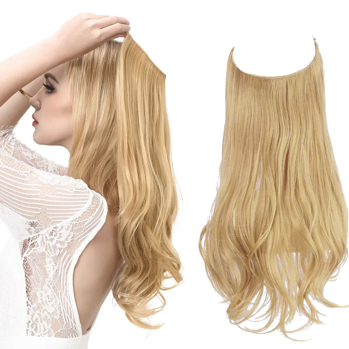 SecretHair | Extensiones de Cabello 100% Natural | Calidad REMY | Volumen y Longitud Sin Costuras | Brillo Natural | Resistente al Calor y Duradero