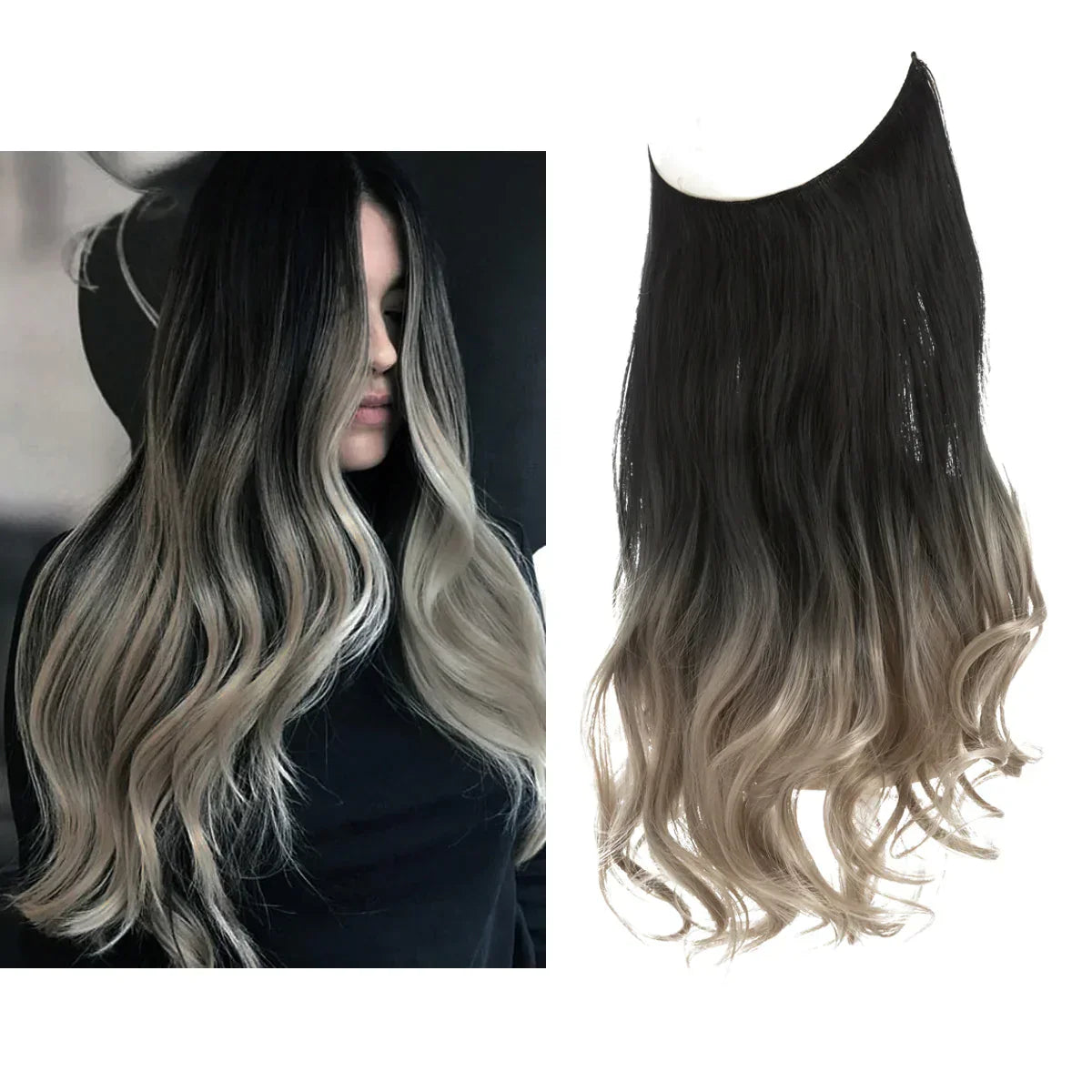SecretHair | Extensiones de Cabello 100% Natural | Calidad REMY | Volumen y Longitud Sin Costuras | Brillo Natural | Resistente al Calor y Duradero