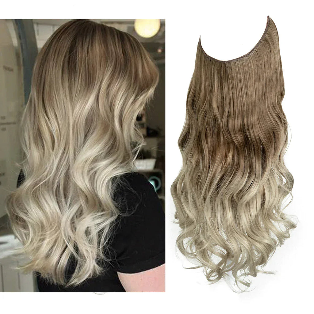 SecretHair | Extensiones de Cabello 100% Natural | Calidad REMY | Volumen y Longitud Sin Costuras | Brillo Natural | Resistente al Calor y Duradero