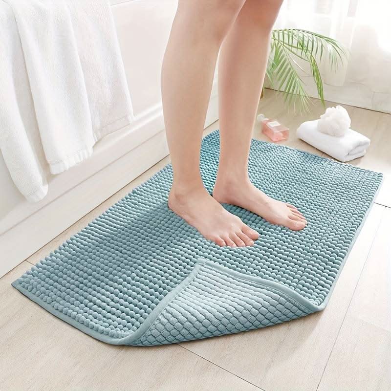 SOFTDRY COMFORT – Alfombra de baño de chenille con respaldo antideslizante