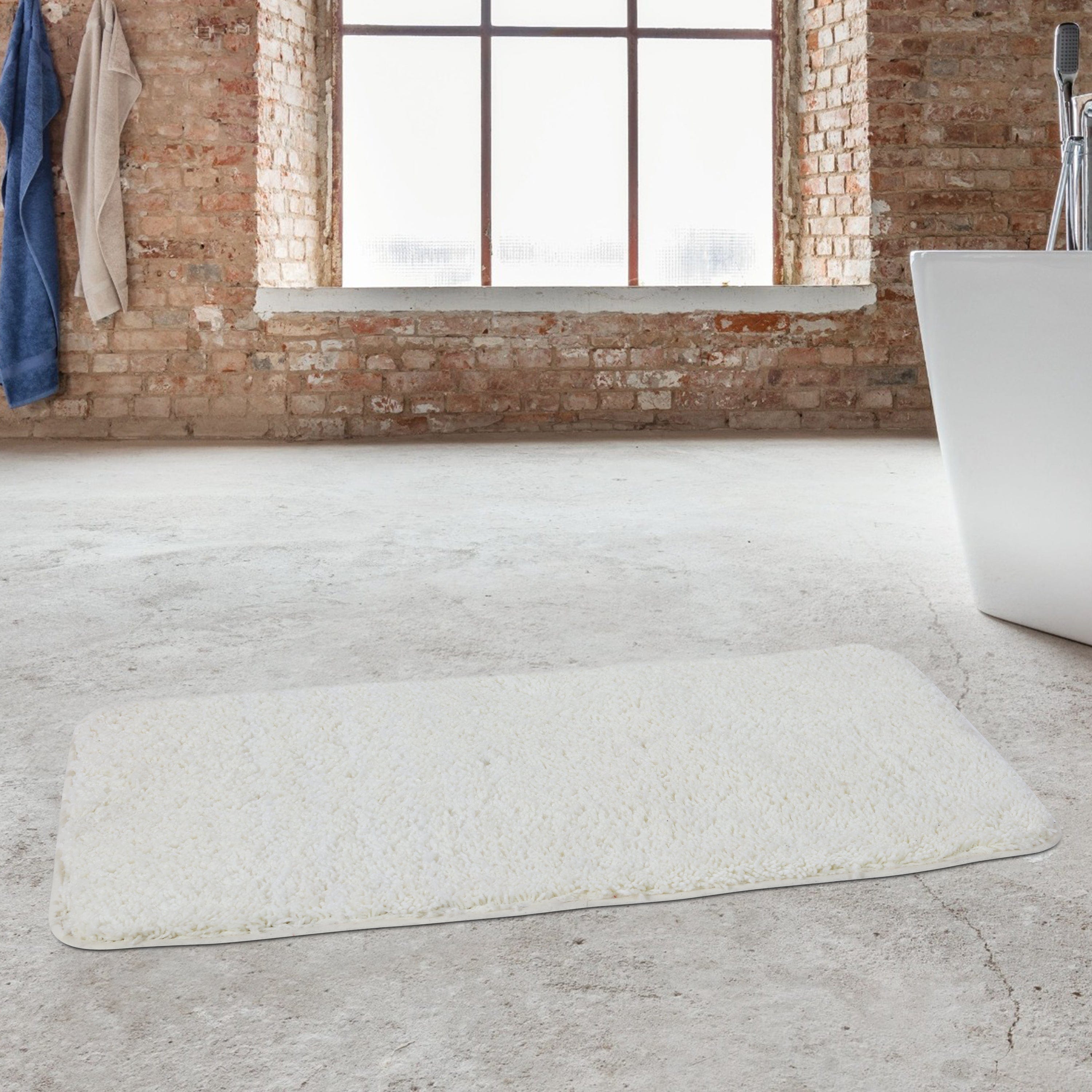 Lisslune | Alfombrilla de Baño PlushHaven – Alfombrilla de Microfibra Ultra Suave Antideslizante con Rápida Absorción de Agua