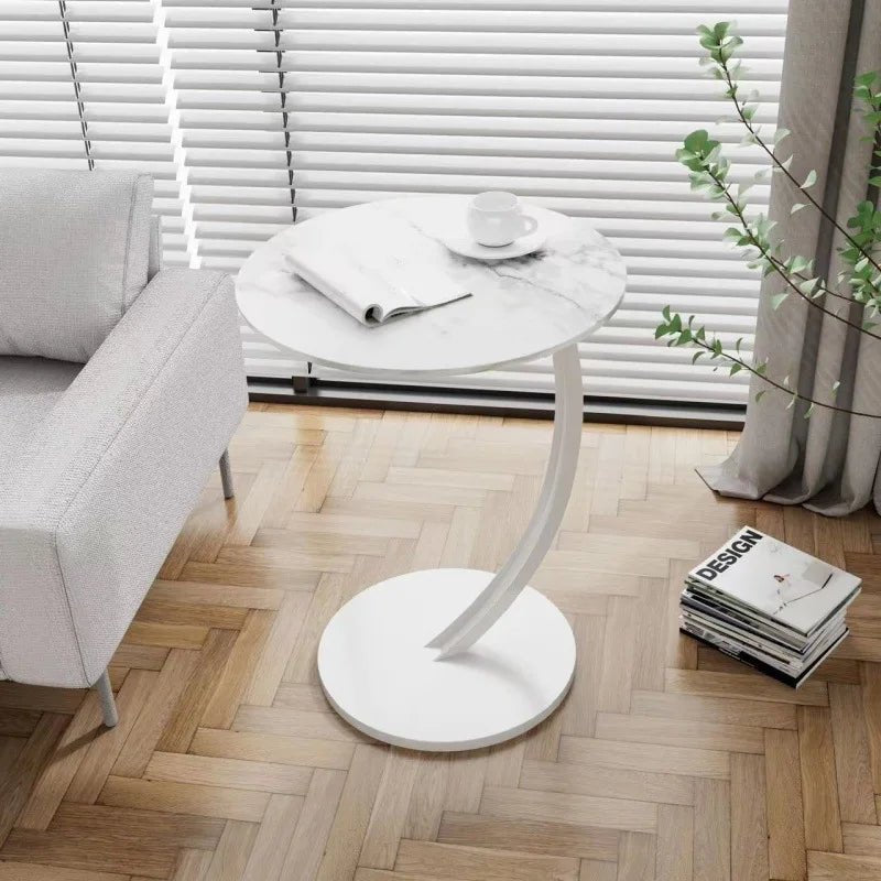 SMALLIX – Mesa auxiliar redonda compacta y reforzada para una vida moderna en espacios pequeños
