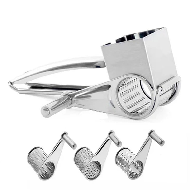 GRATE MOTION – Rallador de queso de acero inoxidable rotativo para una preparación culinaria sin esfuerzo