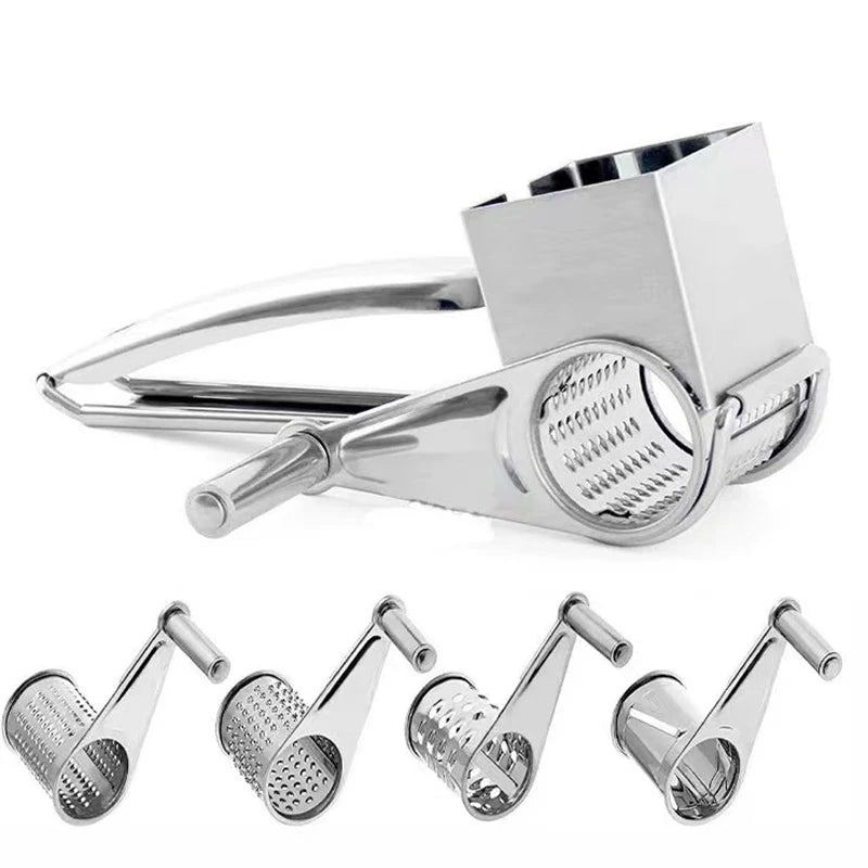 GRATE MOTION – Rallador de queso de acero inoxidable rotativo para una preparación culinaria sin esfuerzo