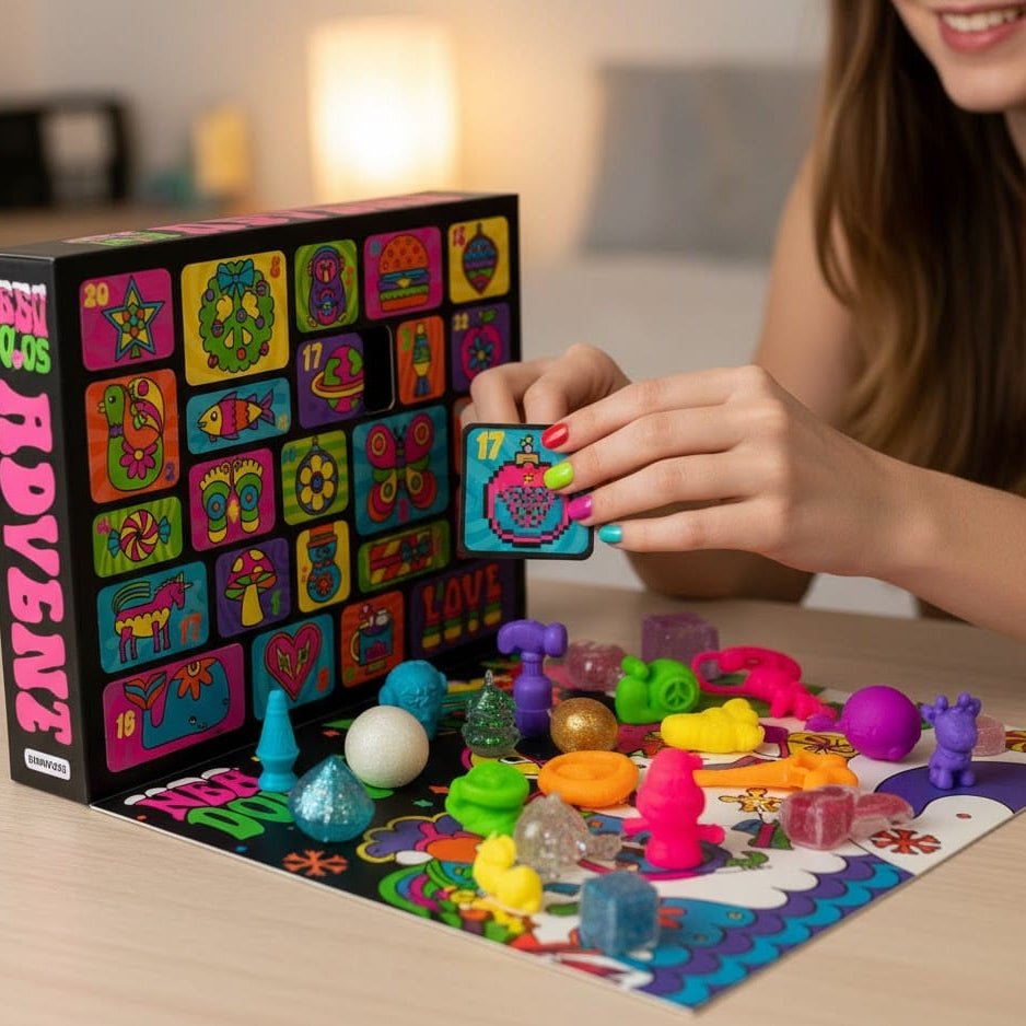 GLOBCOUNT – Calendario de Adviento Nee-Doh Squishy 2025 con 24 sorpresas Fidget