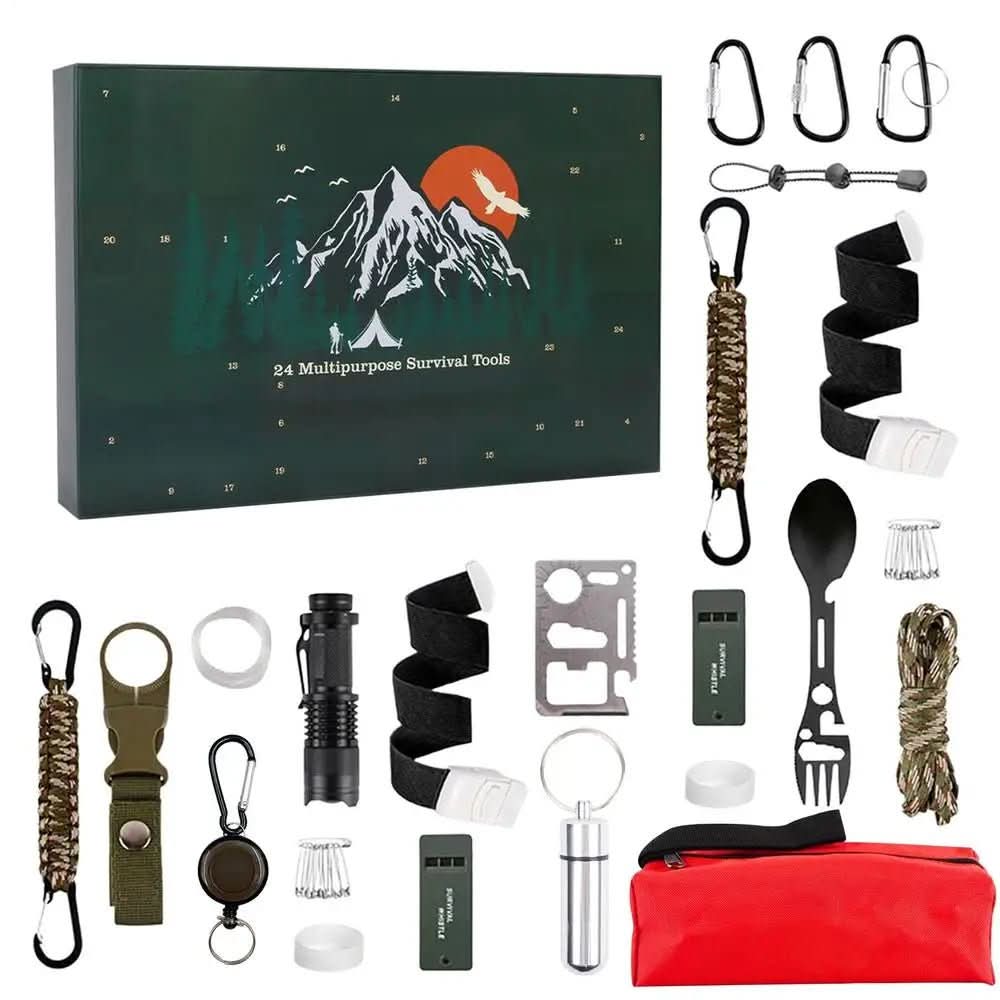 AdventureGear Calendario de Adviento 2026 – 24 Herramientas para Exterior