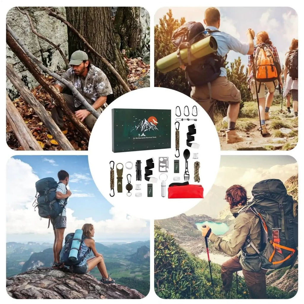 AdventureGear Calendario de Adviento 2026 – 24 Herramientas para Exterior