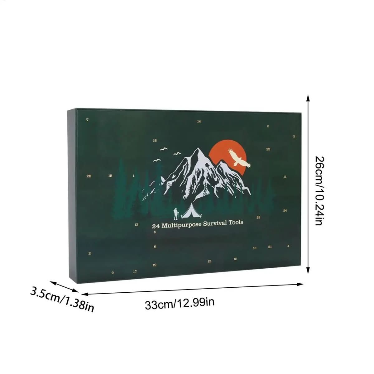 AdventureGear Calendario de Adviento 2026 – 24 Herramientas para Exterior