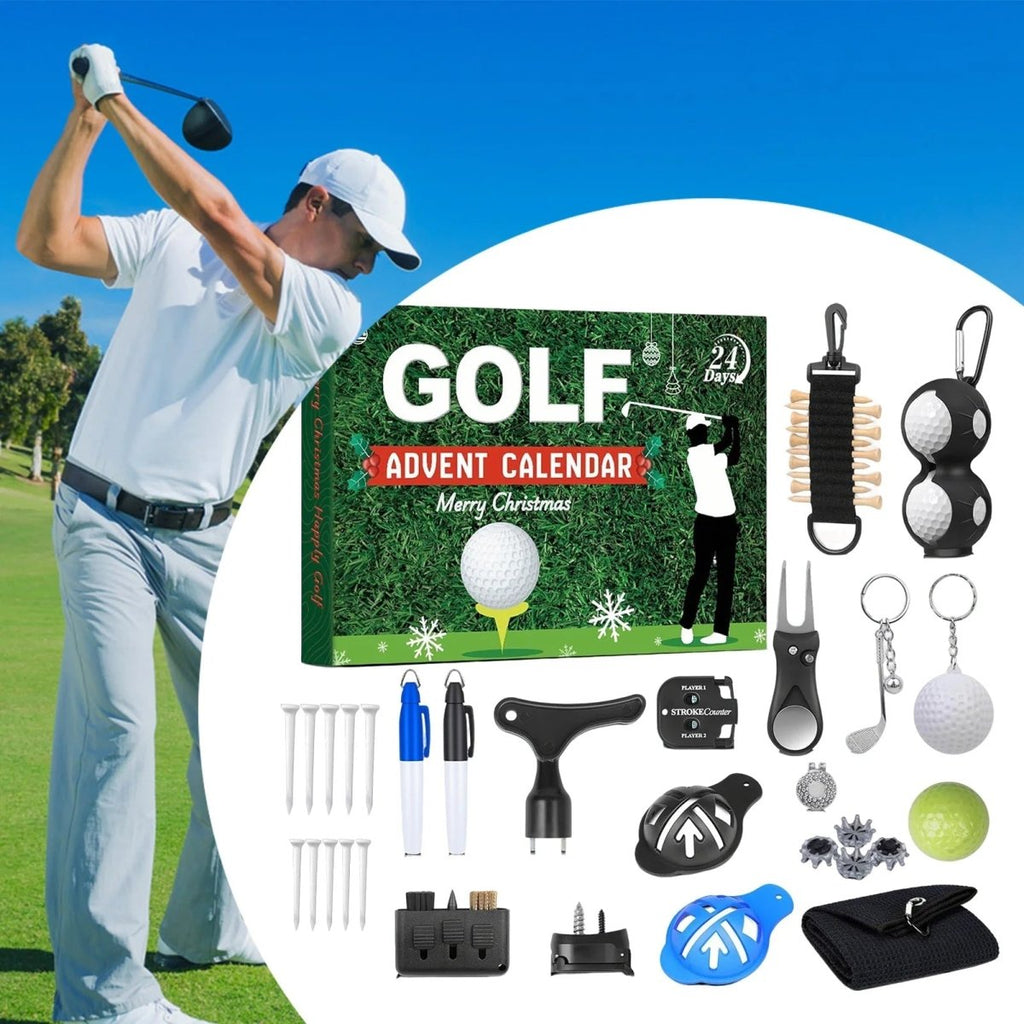 PUTTBOX 2026 – Calendario de Adviento de golf de 24 días con accesorios temáticos a juego